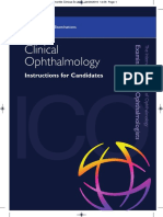 Clinical Ophthalmology: Instructions For Candidates