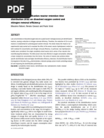 In Uence of Denitrification Reactor Retention Time Distribution (RTD) On Dissolved Oxygen Control and Nitrogen Removal Ef Ficiency