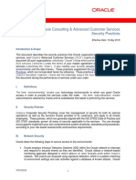 Oracle Consulting & Advanced Customer Services Security Practices