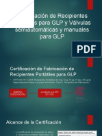 Certificación de Recipientes Portátiles para GLP y Válvulas - Osinergmin