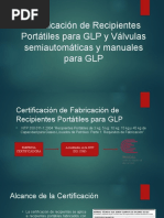 Certificación de Recipientes Portátiles para GLP y Válvulas - Osinergmin