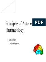 Principles of Autonomic Pharmacology: VMED 5223 George M. Strain