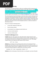 Chemical Weathering
