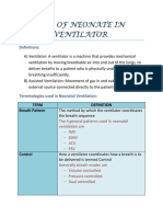 Care of Neonate in Ventilator PDF