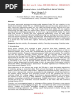 Analyzing Relationship Between India VIX and Stock Market Volatility PDF