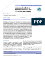 Macroscopic and Microscopic Effects of Elevated Temperatures On Unrestored and Restored Teeth: An In-Vitro Forensic Study