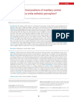 Do Different Vertical Positions of Maxillary Central Incisors Influence Smile Esthetics Perception?