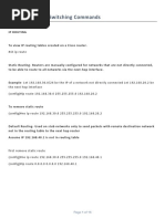 CCNA Routing & Switching Commands: Page 1 of 16