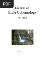 Etale Cohomology: Lectures On