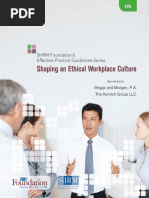 Ethical Workplace Culture