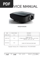 Optoma HD82 - HD8200 V3.0 (DDP 3021, 36.8AF05G001) Service Manual