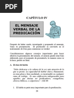 4 El Mensaje Verbal de La Predicación, Cap 4