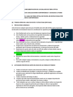 USO DE ESCALERAS - Instalación de Fibra Óptica