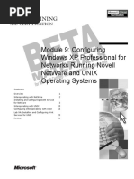 Configuring Windows XP Professional For Networks Running Novell Netware and Unix Operating Systems