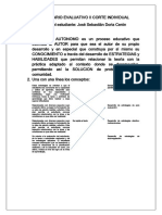 Cuestionario Evaluativo Ii Corte Individual Mead