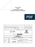 Sistema de Água Tratada Manual de Operação e Manutenção