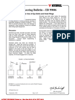 Engineering Bulletin - EB 99006: Proper Use of Eye Bolts and Hoist Rings