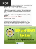 BIR Revenue Regulations No. 12-2018