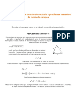 Ejercicios Resueltos de Cálculo Vectorial