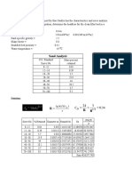 Sand Analysis: Question # 01