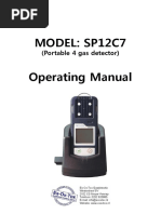 Model: Sp12C7 Operating Manual: (Portable 4 Gas Detector)