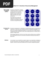 Content Sheet 14-1: Overview of Occurrence Management: Role in Quality Management Systems