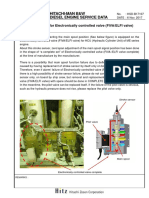 Hitachi-Man B&W Diesel Engine Service Data: Stroke Sensor For Electronically Controlled Valve (FIVA/ELFI Valve)