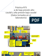 Práctica #6 Sistema de Alto Caudal, Baja Presion - Bajo Caudal, Alta Presion