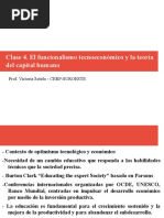Funcionalismo Tecnoeconomico y Teoria Del Capital Humano