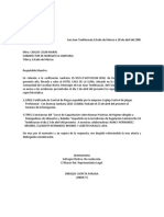 Oficio A Regulación Sanitaria.