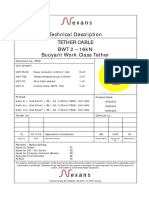 Technical Description Tether Cable BWT 2 - 16kN Buoyant Work Class Tether