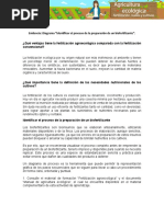 Evidencia Diagrama "Identificar El Proceso de La Preparación de Un Biofertilizante".