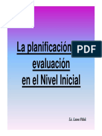 La Planificacion y La Evaluacion en El Nivel Inicial Pitluk