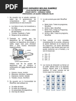 Evaluacion de Informatica para Sexto Grado PDF