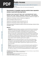 HHS Public Access: Discrimination of Amygdala Response Predicts Future Separation Anxiety in Youth With Early Deprivation