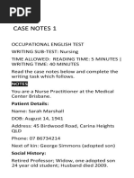 OET Writing Case Notes 1 35 Mobile PDF