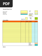 Recipe Card - Template