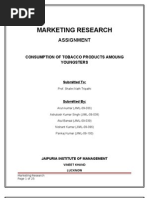 Marketing Research: Assignment