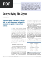 Demystifying Six Sigma