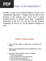 Why We Have To Be Innovative?