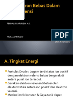 Gas Elektron Bebas Dalam Satu Dimensi 