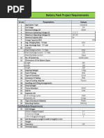 Battery Pack Project Requirements: SR - No Parameters Values