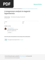 A Temperature Analysis in Magnetic Hyperthermia