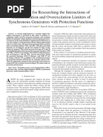 A Test-Bed For Researching The Interactions of Underexcitation and Overexcitation Limiters of Synchronous Generators With Protection Functions