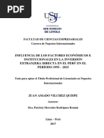 2017 - Vilchez - Influencia de Los Factores Economicos