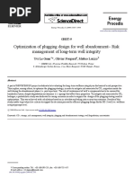 Optimization of Plugging Desing For Well Abandonment - Risk Management of Long - Term Well Integrity