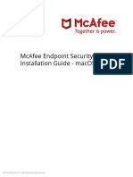 Mcafee Endpoint Security 10.6.0 - Installation Guide - Macos