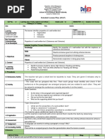 Detailed Lesson Plan (DLP) : Taken From The Curriculum Guide