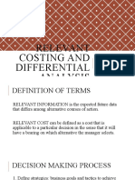 Relevant Costing and Differential Analysis