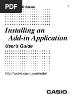 Installing An Add-In Application: User's Guide